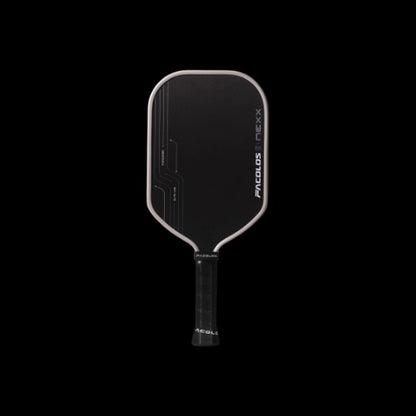 Black pickleball paddle with 'Nexx' branding on a white background